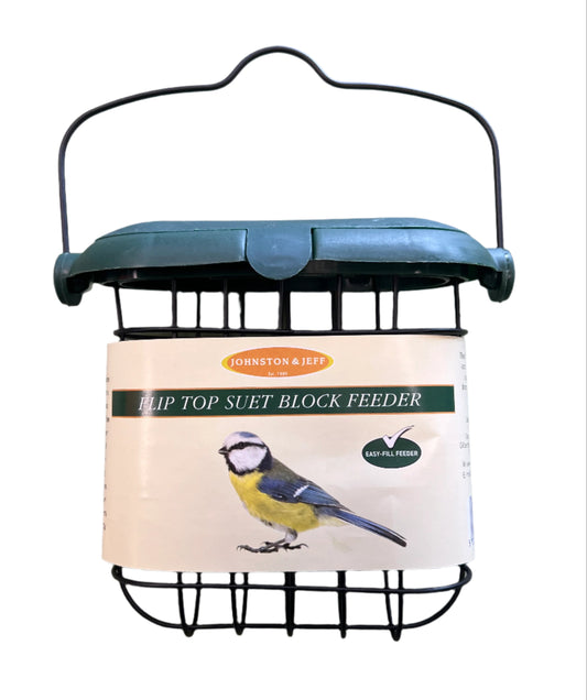 J&J Flip Top Suet Block Bird Feeder