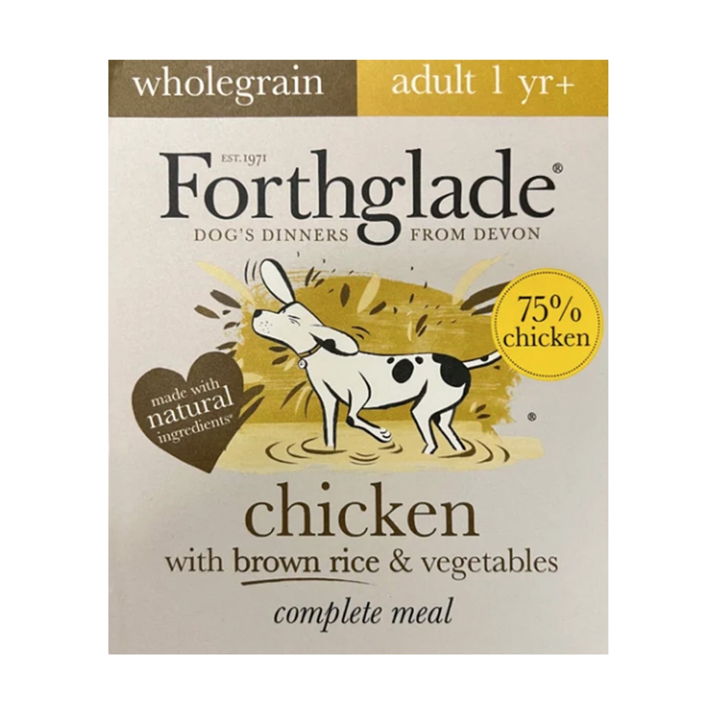 Forthglade Chicken with Brown Rice & Vegetables Dog Food