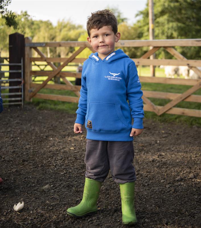 Longhorn Shearing Kids Signature Series Hoodie Royal Blue