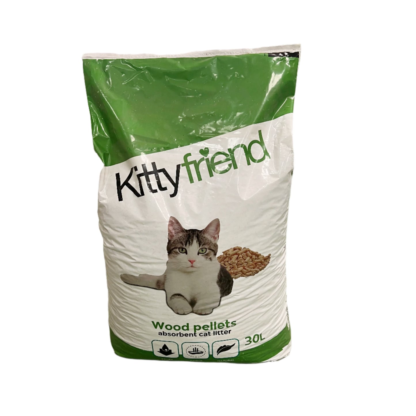 Kittyfriend Wood Pellets Cat Litter 30L