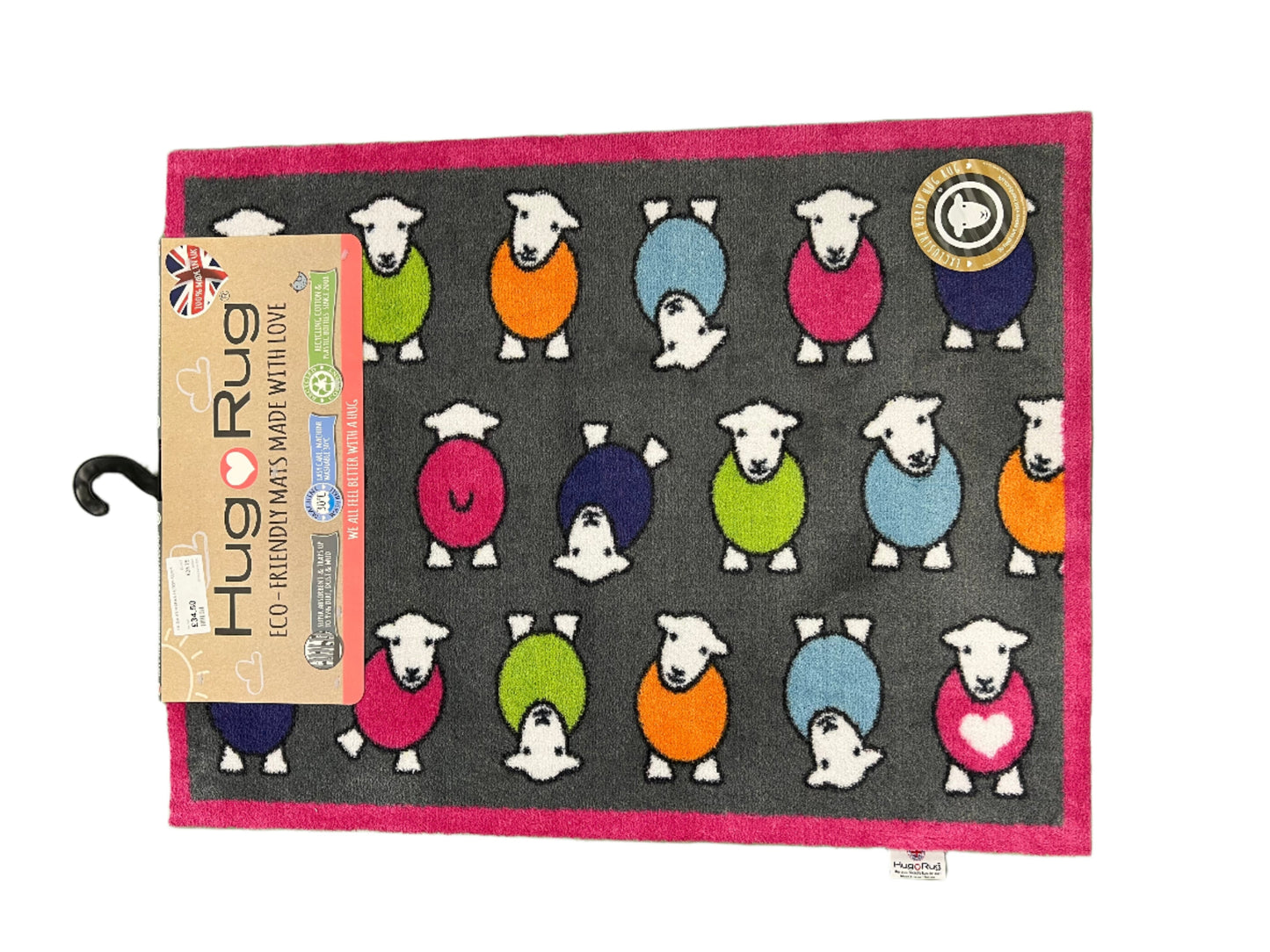 Herdy Hug Marra Grey Vibrant Herdy Prints 65x85cm Mat