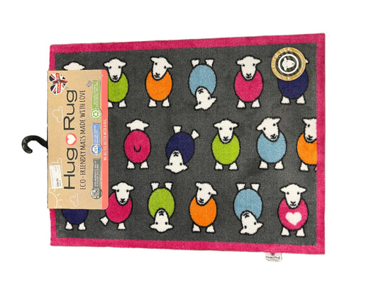 Herdy Hug Marra Grey Vibrant Herdy Prints  65x85cm Mat