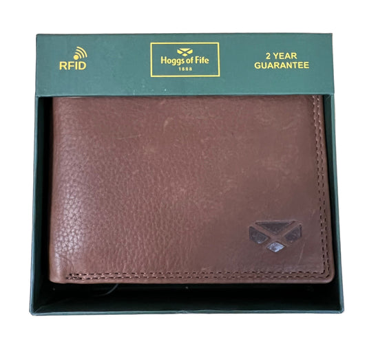 Hoggs Of Fife Monarch Fine Brown Leather Wallet