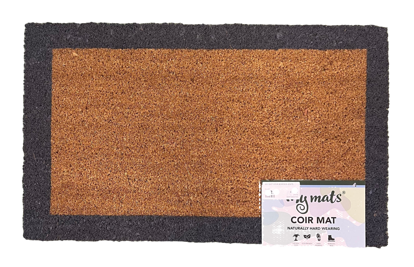 My Mats Printed Border Coir Doormat 45x75cm