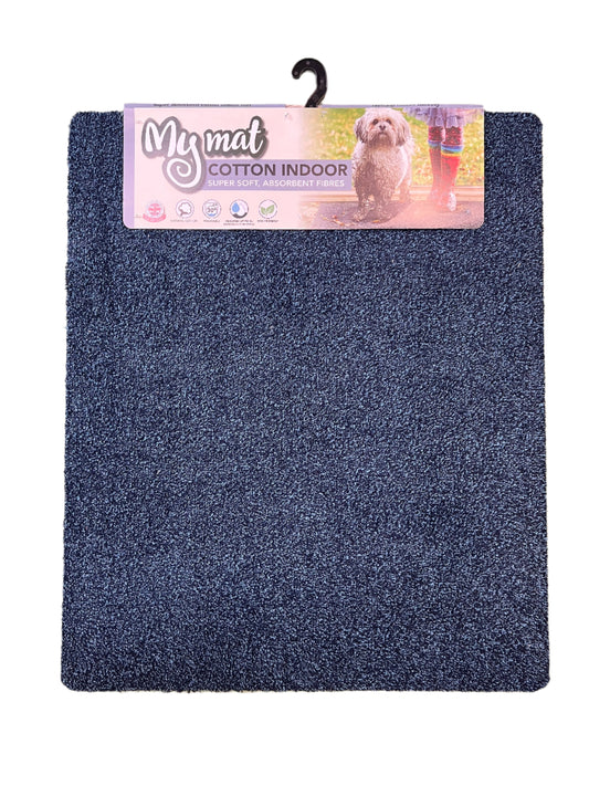 My Mats Cotton Indoor Indigo 80x95cm Doormat