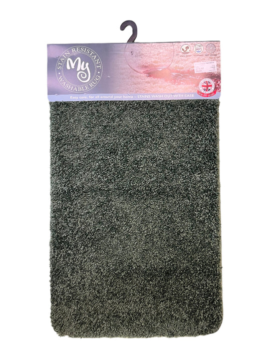 My Rug Stain Resistant Forest Green 60x100cm