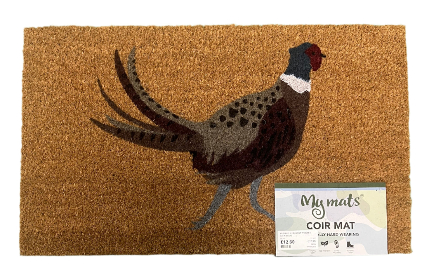 My Mats Coir Doormat Printed Pheasant 45x75cm