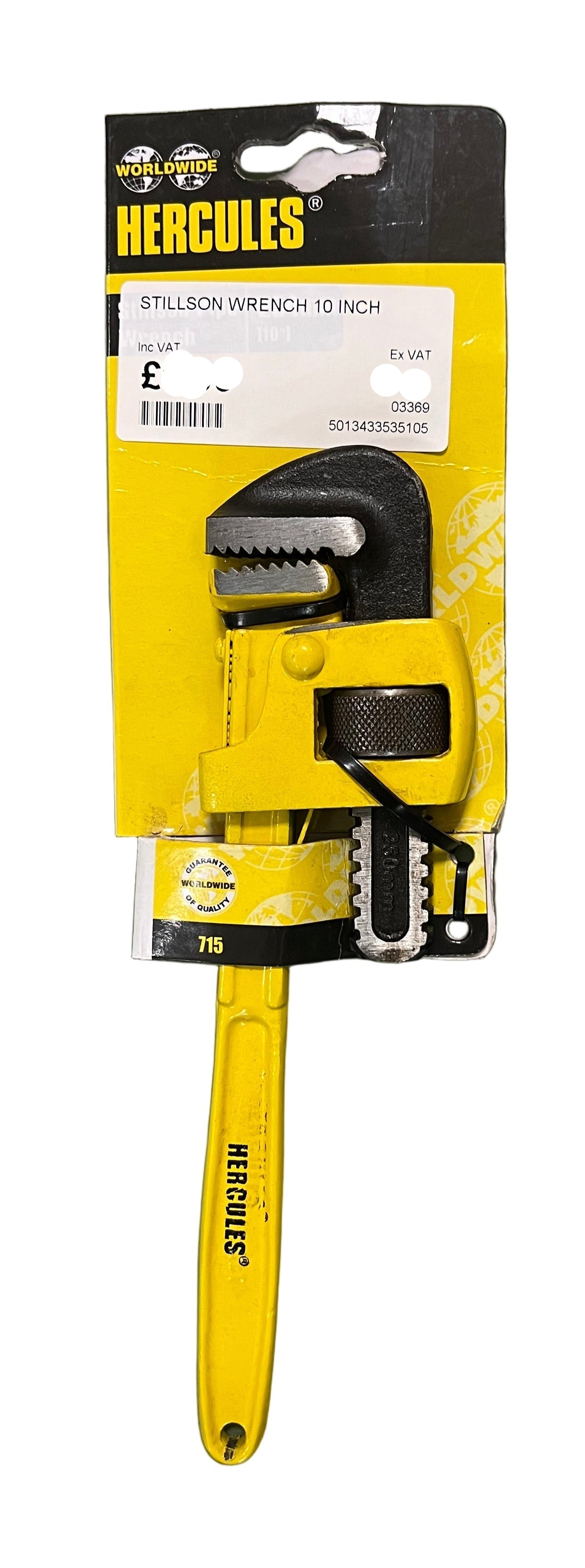 Hercules Stillson Pipe Wrench 10"