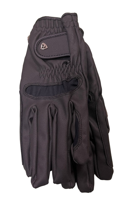 HY Equestrian Black Lightweight Horse Riding Gloves