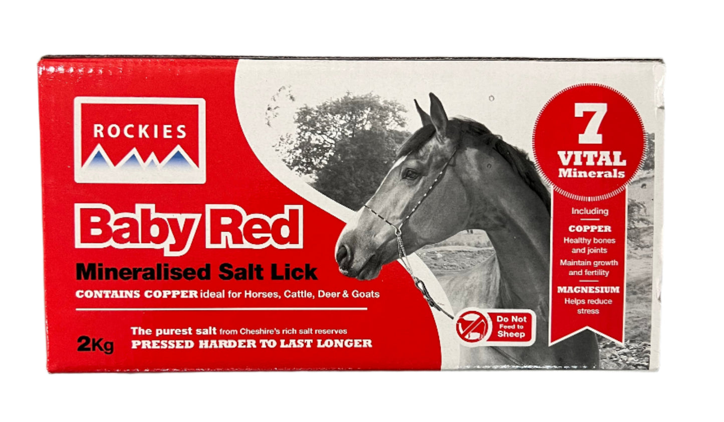Rockies Baby Red Mineralised Salt Lick 2KG