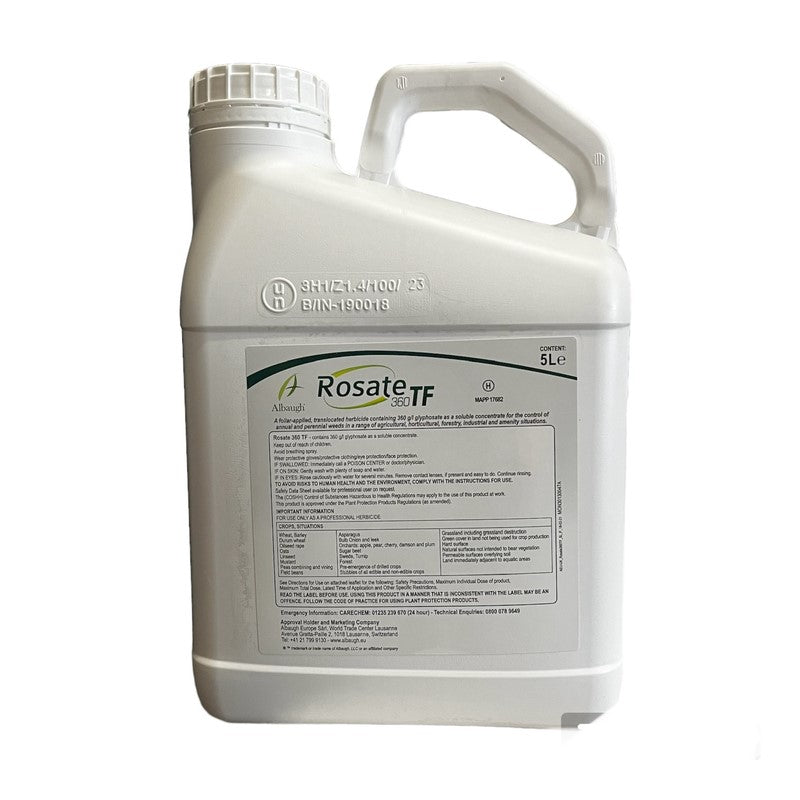 Rosate 360 TF 5L - Glyphosate Herbicide (MAPP 17682)