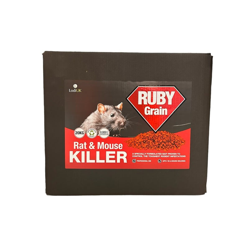 Ruby Grain 20Kg Box Rat & Mouse Killer