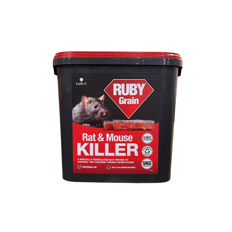 Ruby Sachets 5Kg Bucket Rat & Mouse Killer