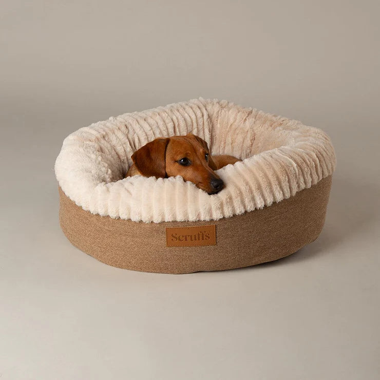 Scruffs Tan Ellen Donut Dog Bed