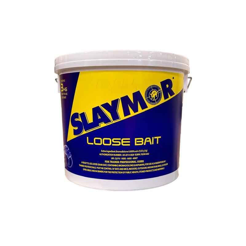 Slaymor Rat & Mouse Poison Loose Bait 3Kg Tub