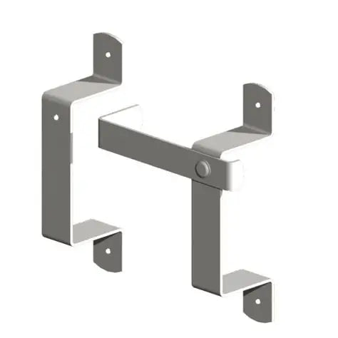 Gatemate 100 x 50mm Galvanised Slip Rail Brackets