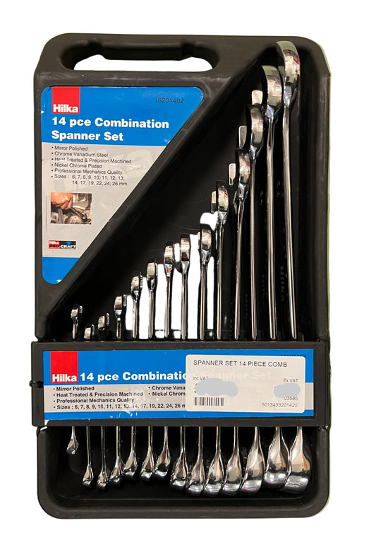 Hilka 14 Piece Combination Spanner Set