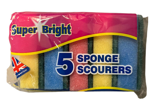 Super Bright 5 Sponge Scourers