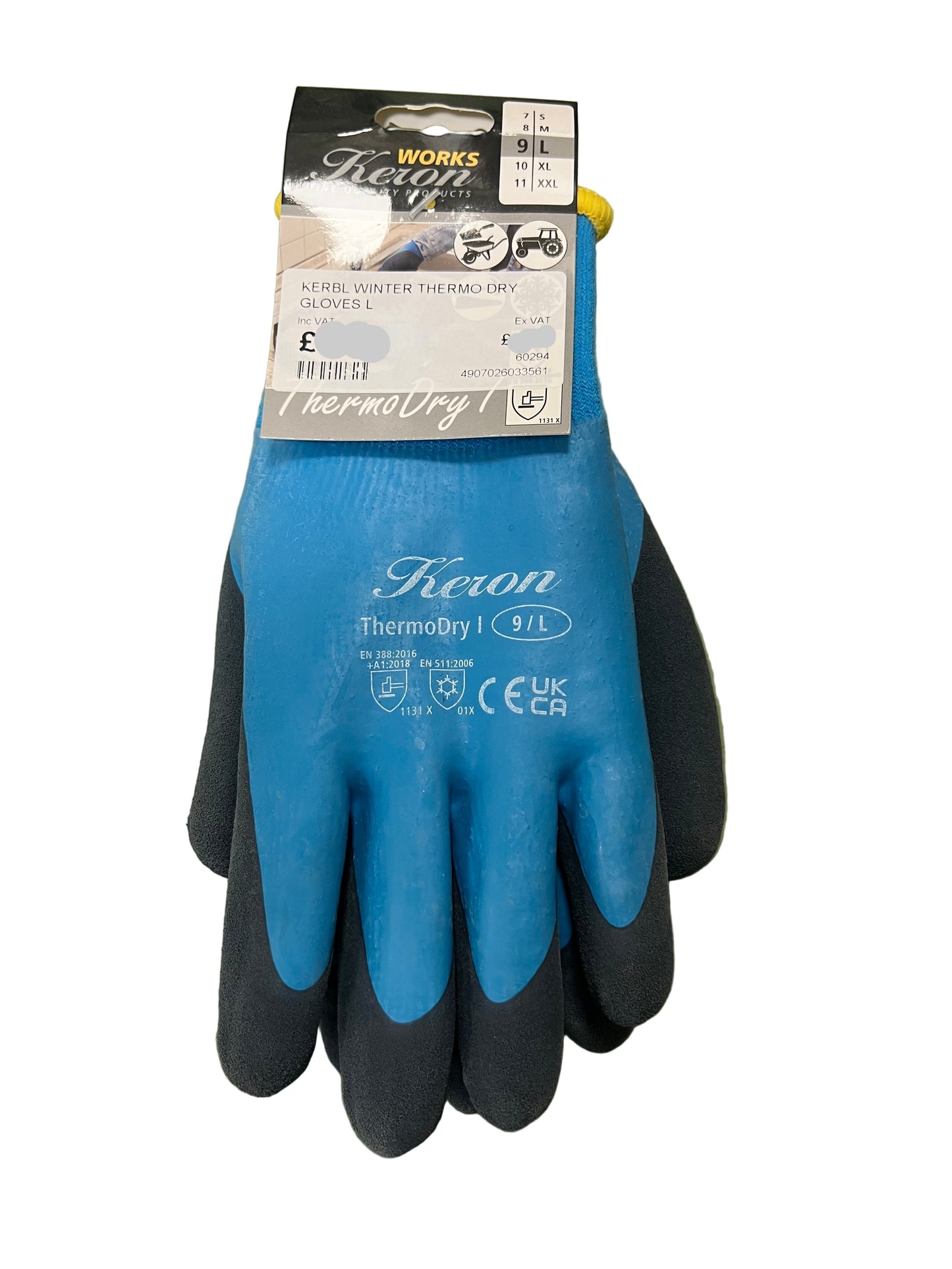 Keron Works Thermodry Winter Work Garden Safety Gloves