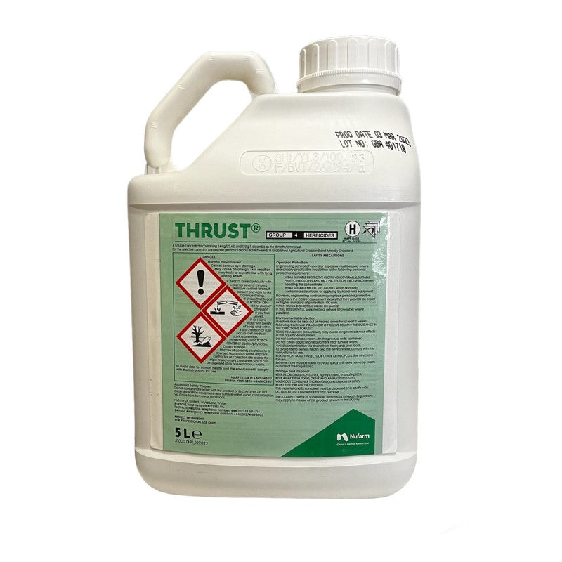 trust herbicide Thrust 5L – Professional Herbicide for Broad-Leaved Weed Control (MAPP – W.E. Jameson & Son Ltd