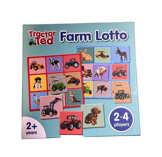 Tractor Ted Farm Lotto Game 2-4 Players