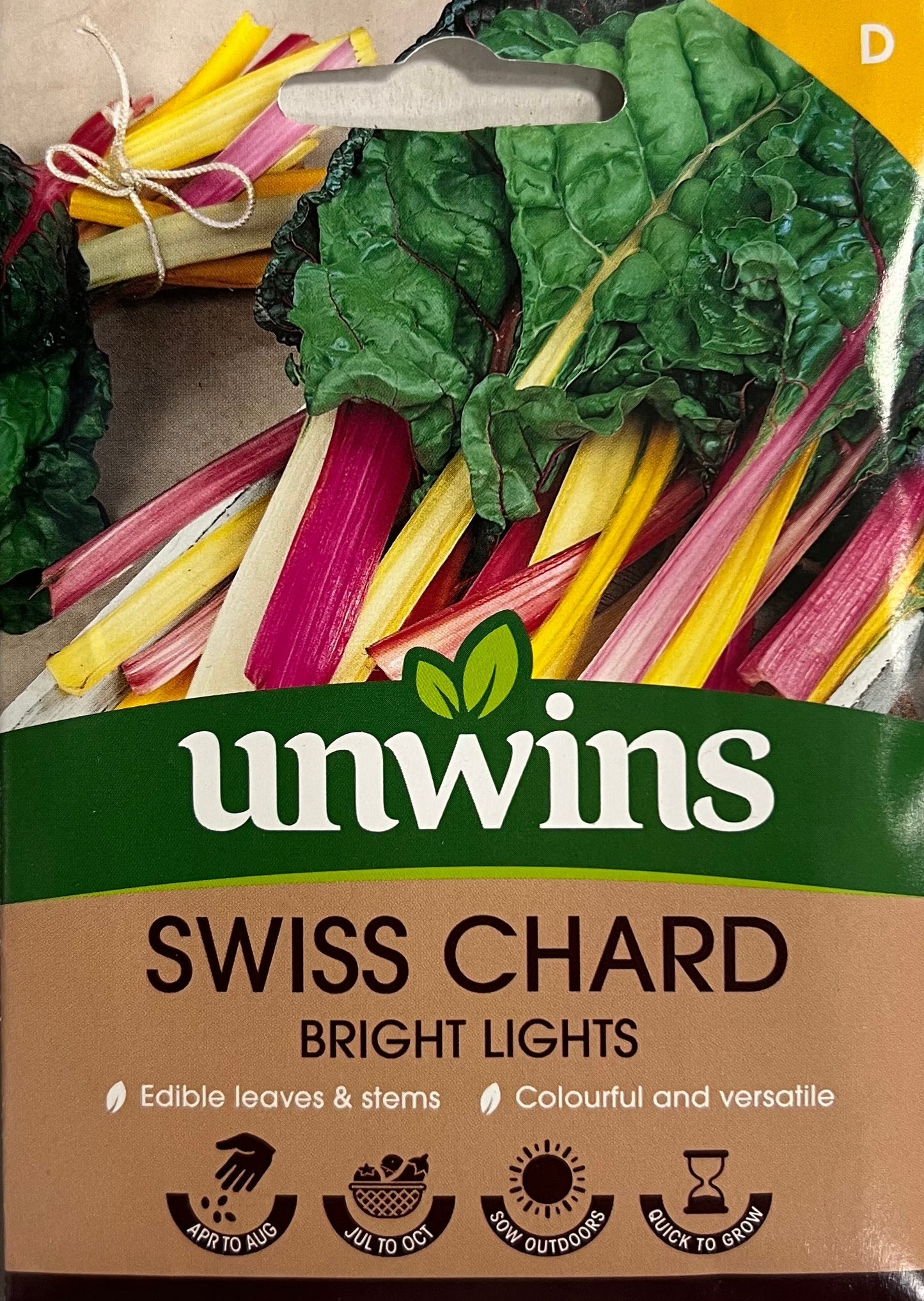 Unwins Swiss Chard Bright Lights – Vegetable Seeds