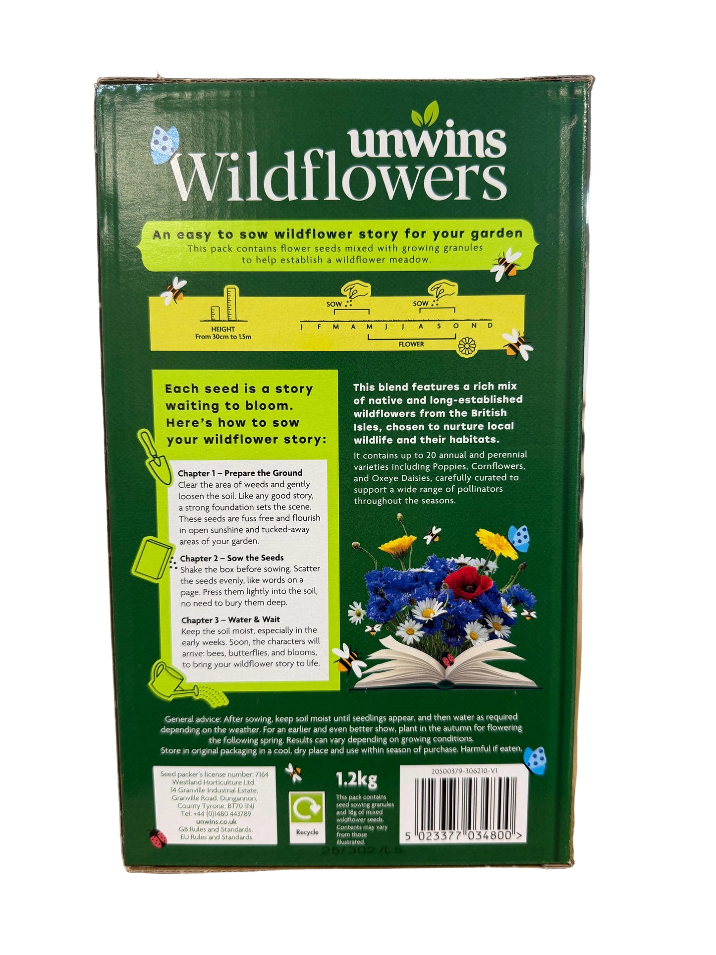 Unwins Wildflowers The Pollinator Seed Blend