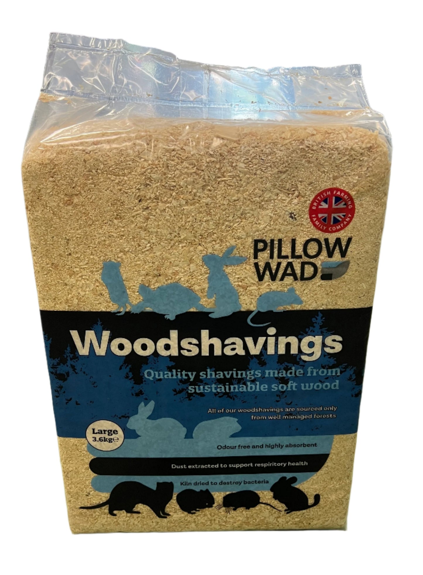 Willow Wad Woodshavings Pet Bedding Large 3.6KG