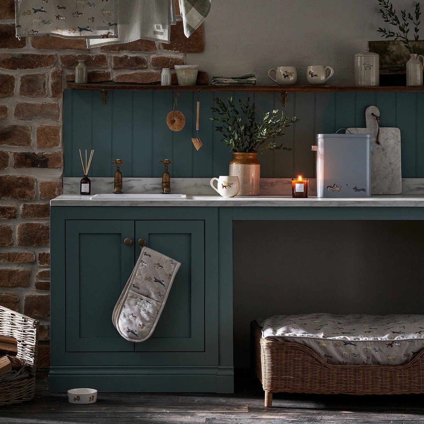 Doggy Daycare Stoneware Dog Bowl