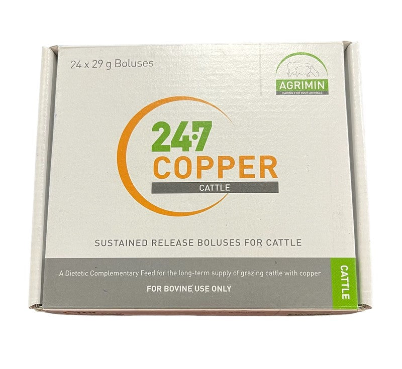 24-7 Copper Bolus Cattle 24'S