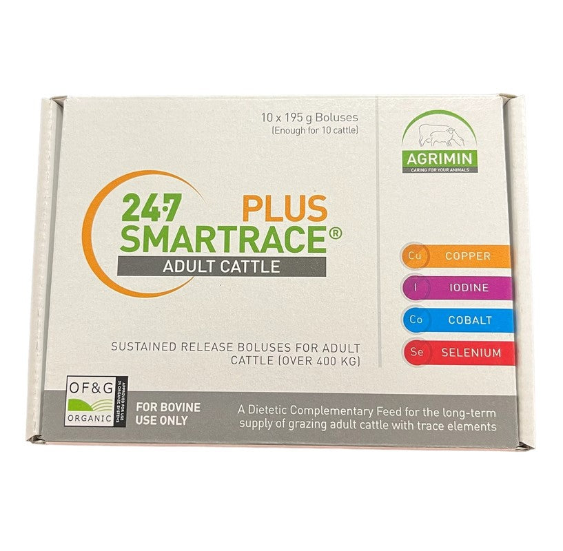 24-7 Smartrace Plus Cattle Bolus 10 Dose