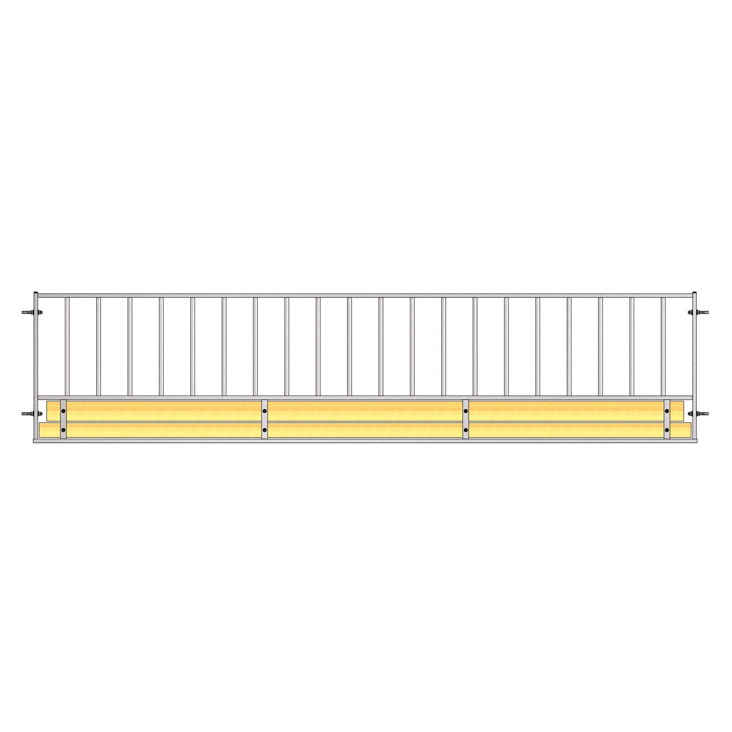 Ritchie 4.5m Vertical Rail Sheep Feed Barrier