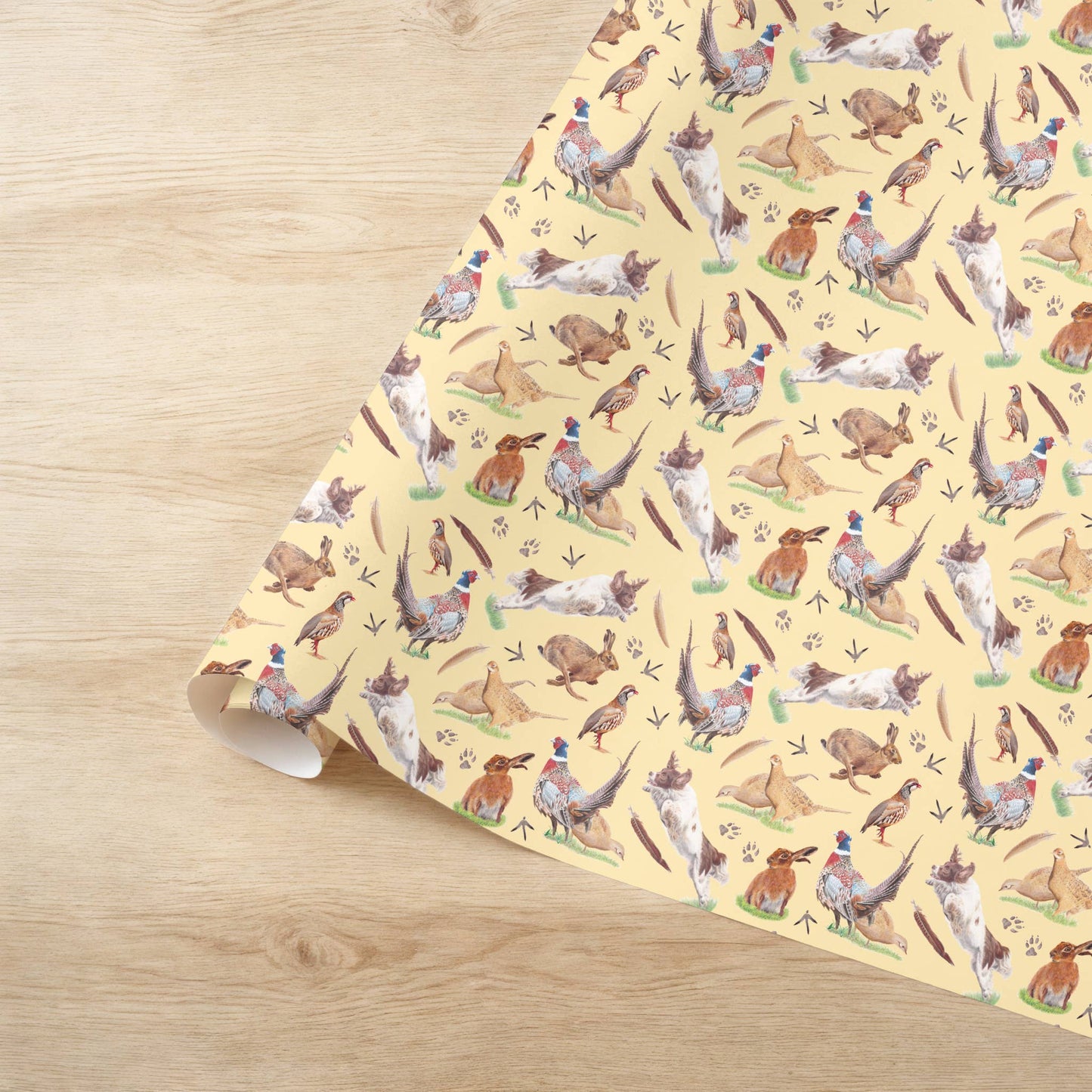 Country Game Wrapping Paper | Gift Wrap | Pheasants | Dog