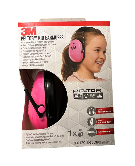 3M Peltor Earmuffs Hearing Protection For Kids Pink