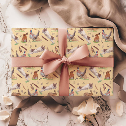 Country Game Wrapping Paper | Gift Wrap | Pheasants | Dog