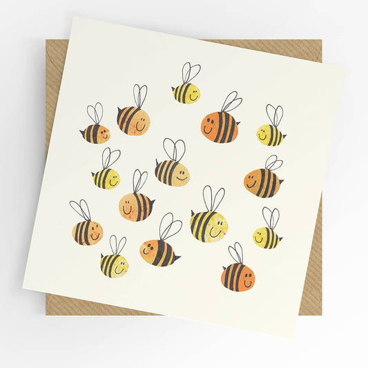 Bees card, blank card