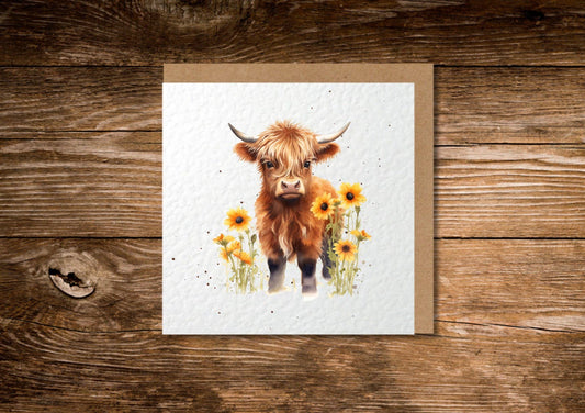 Highland Cow Everyday Card