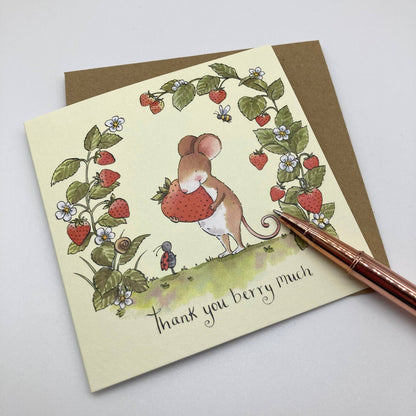 Thank You Card - Thank You Berry Much