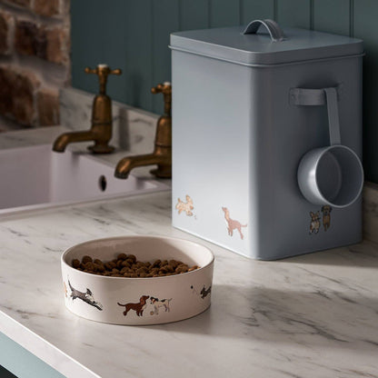 Doggy Daycare Stoneware Dog Bowl