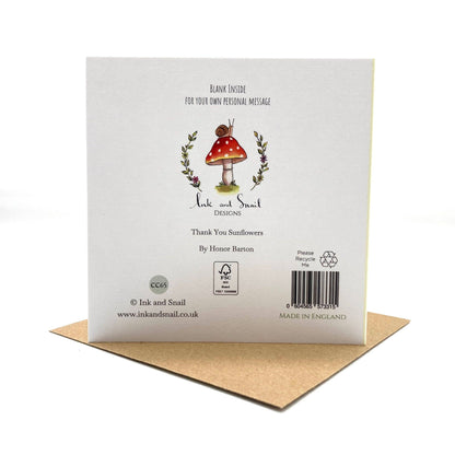 Thank You Card - Thank You Sunflowers