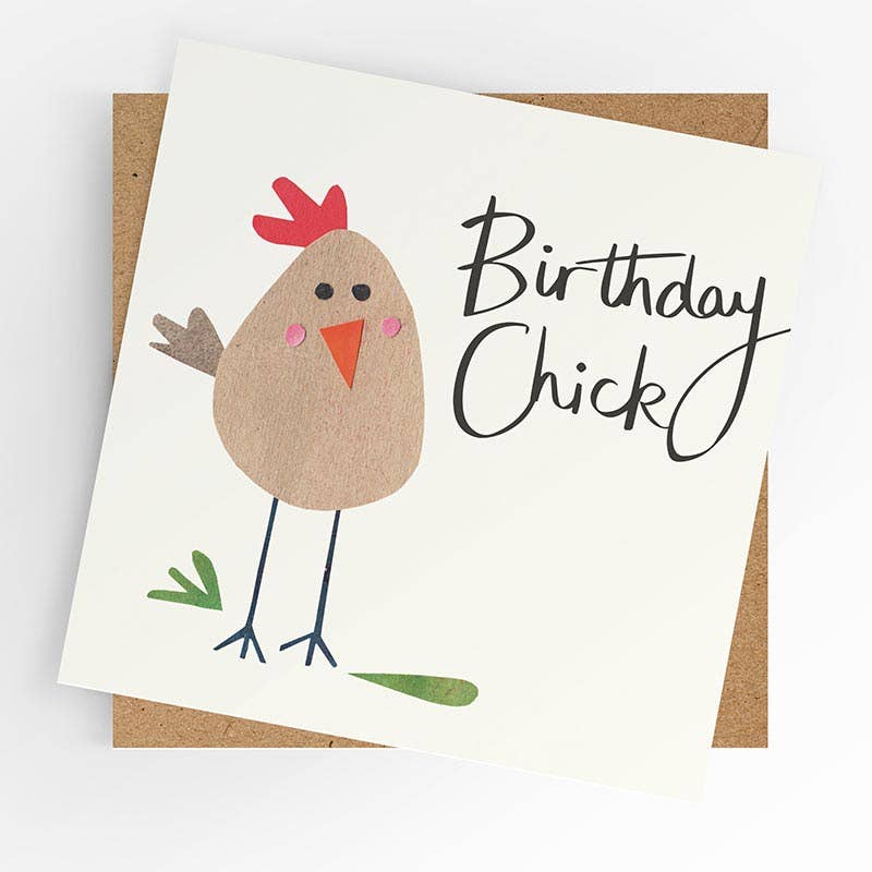 Funny Female Birthday card, Birthday chick