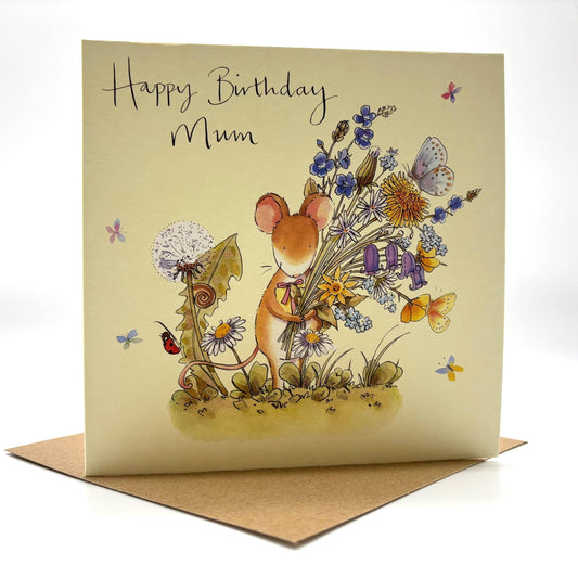 Birthday Card - Flower Mum Birthday