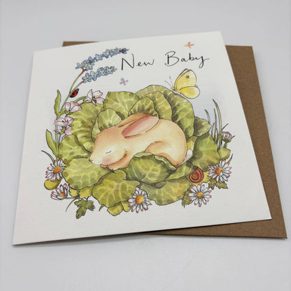 New Baby Card - Rabbit New Baby