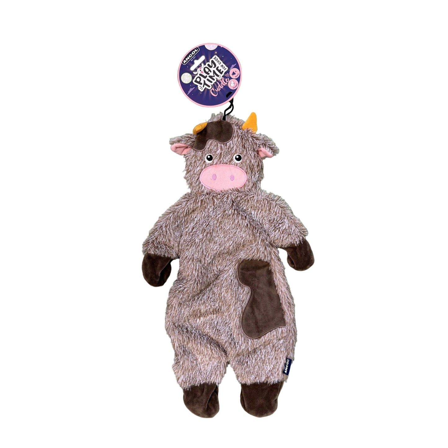 Ancol Plush Time Silent Unfilled Assorted Dog Toy