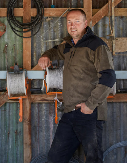 Betacraft Workwear Quest Fleece 1/2 Zip Top Olive