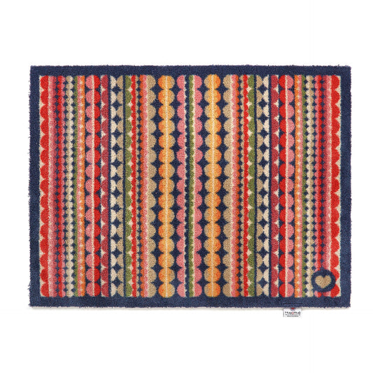 Hug Rug multi coloured Beady Stripe 65x85cm Mat