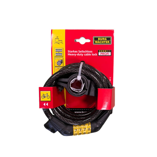 Burg Wächter Heavy Duty Cable Combination Lock 10mm x 150cm