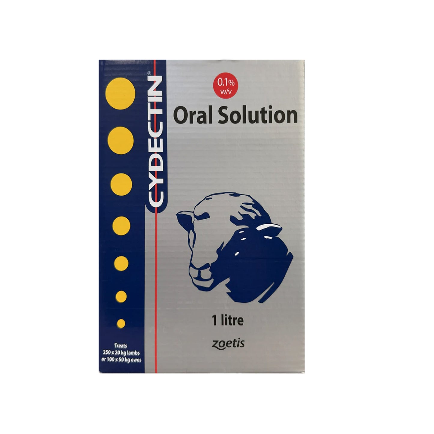 Cydectin 0.1% Moxidectin Oral Drench for Sheep – 1L, 2.5L & 5L