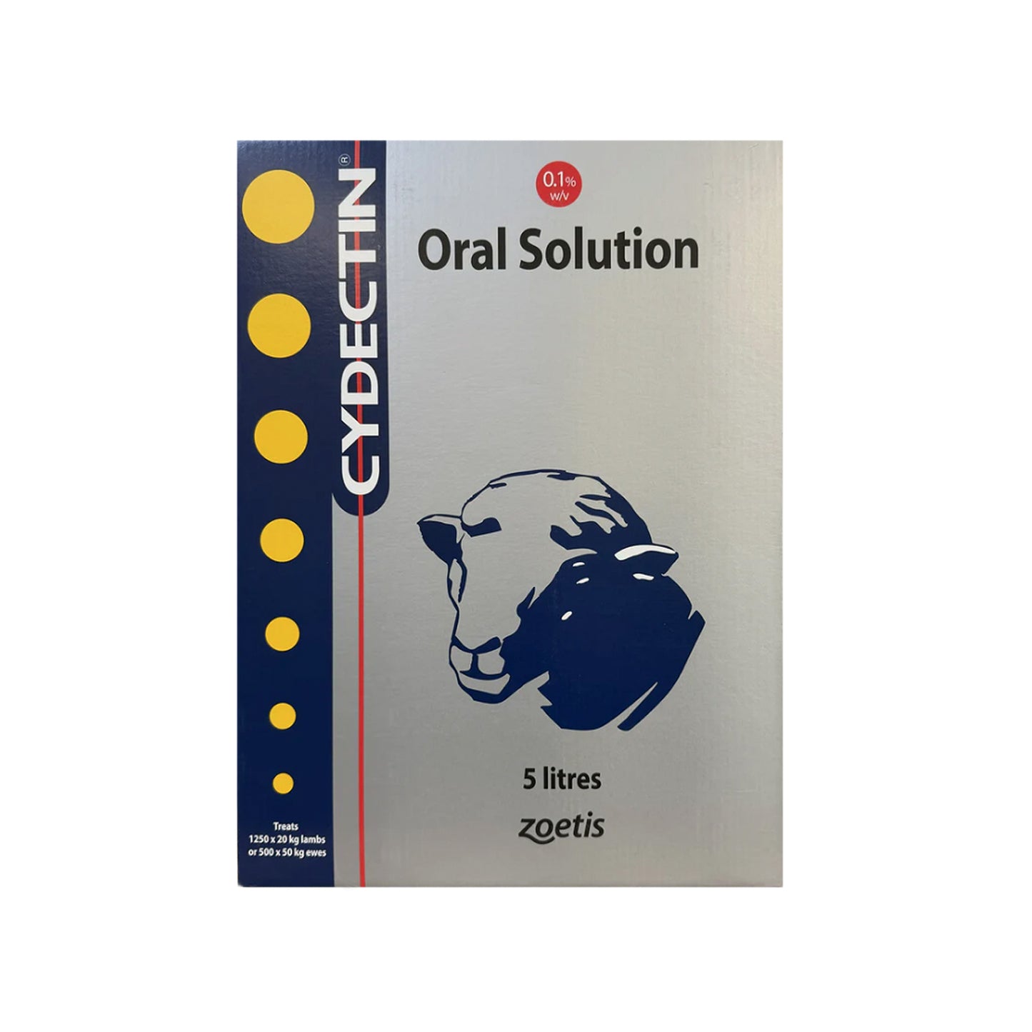 Cydectin 0.1% Moxidectin Oral Drench for Sheep – 1L, 2.5L & 5L