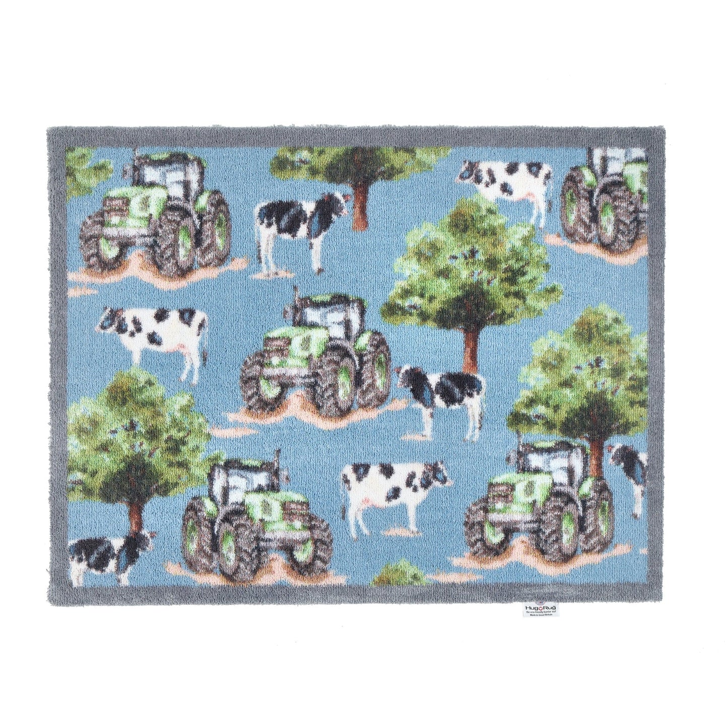 Hug Rug Country Collection Farmyard Tractors & Cows 65x85cm Mat